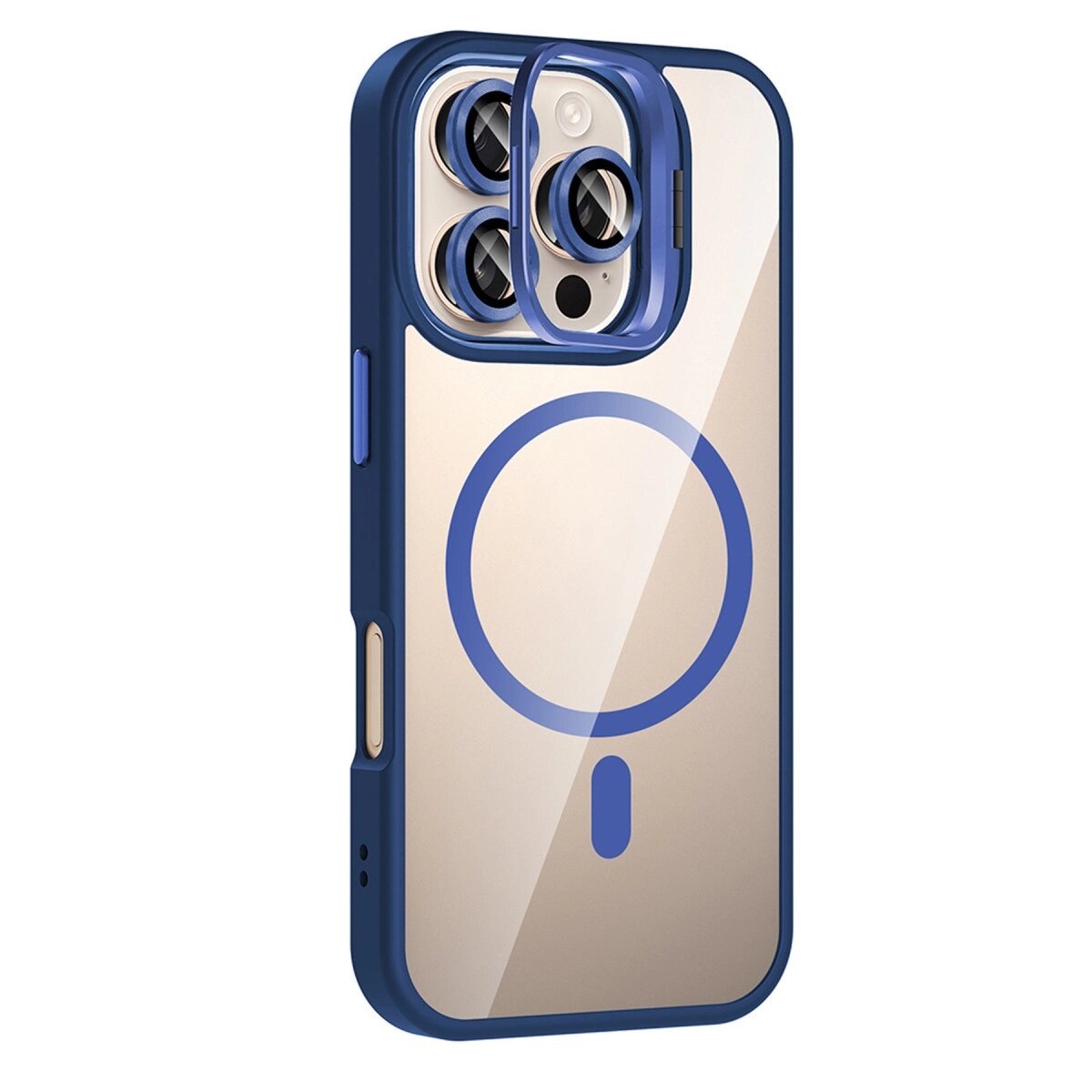 Joko Apple İphone 16 Pro Max Remim Lensli Magsafe Standlı Kapak - Lacivert Joko Apple İphone 16 Pro Max Remim Lensli Magsafe Standlı Kapak - Lacivert