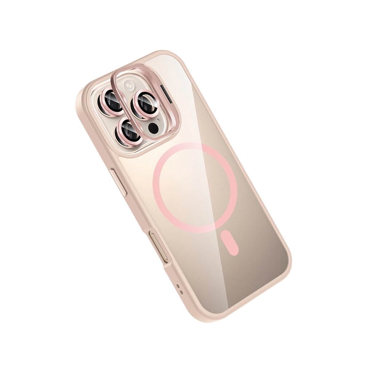 Joko Apple İphone 16 Pro Max Remim Lensli Magsafe Standlı Kapak - Pembe Joko Apple İphone 16 Pro Max Remim Lensli Magsafe Standlı Kapak - Pembe