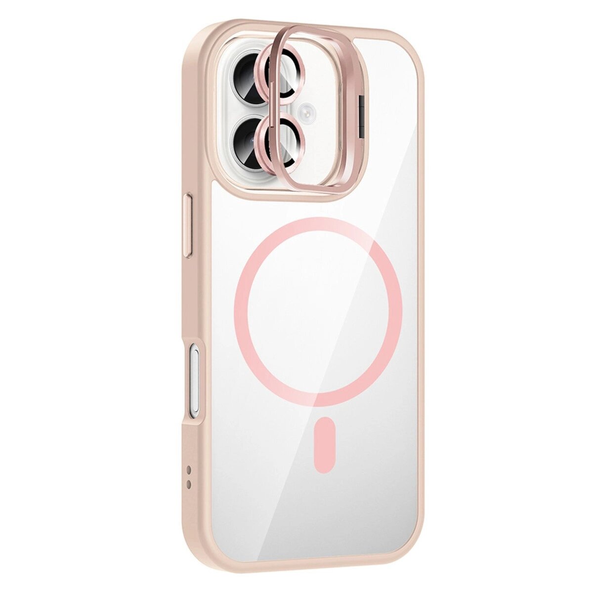 Joko Apple İphone 16 Plus Remim Lensli Magsafe Standlı Kapak - Pembe Joko Apple İphone 16 Plus Remim Lensli Magsafe Standlı Kapak - Pembe