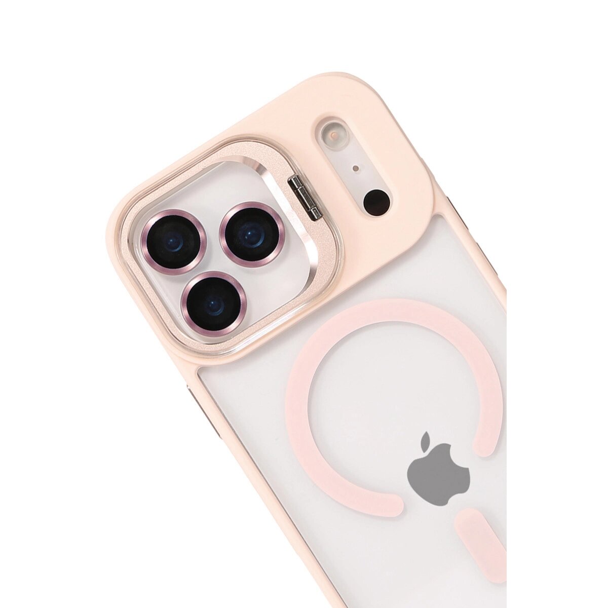 Joko Apple İphone 17 Pro Remim Lensli Magsafe Standlı Kapak - Pembe Joko Apple İphone 17 Pro Remim Lensli Magsafe Standlı Kapak - Pembe