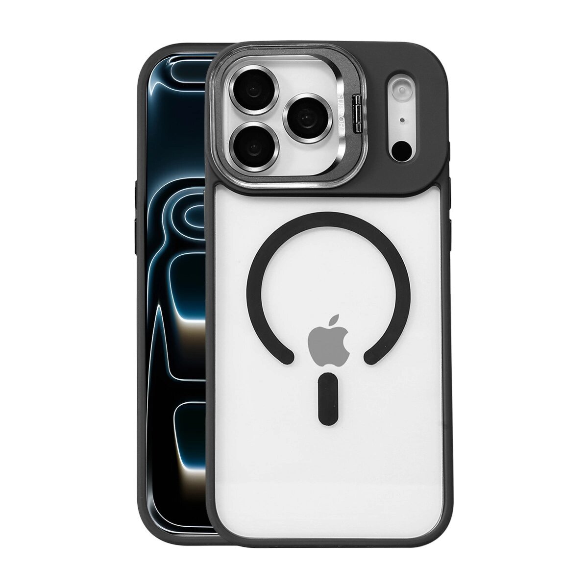 Joko Apple İphone 17 Pro Max Remim Lensli Magsafe Standlı Kapak - Siyah Joko Apple İphone 17 Pro Max Remim Lensli Magsafe Standlı Kapak - Siyah