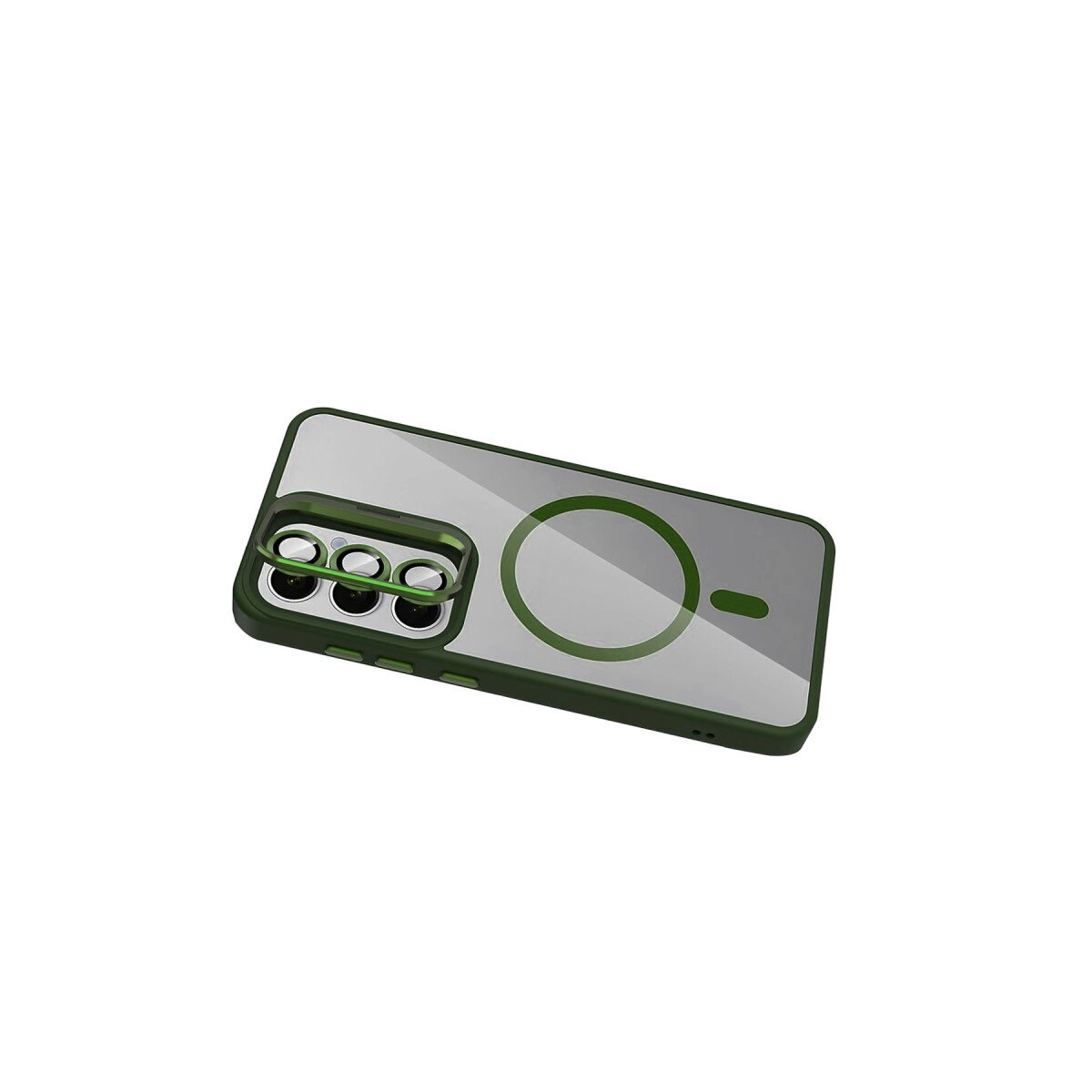 Joko Samsung Galaxy S25 Fe Remim Lensli Magsafe Standlı Kapak - Koyu Yeşil Joko Samsung Galaxy S25 Fe Remim Lensli Magsafe Standlı Kapak - Koyu Yeşil