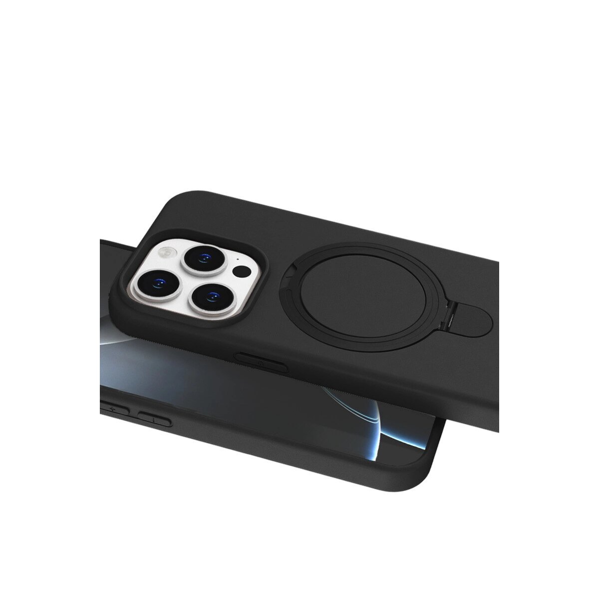 Apple İphone 14 Pro Max Regal Magsafe Standlı Kapak - Siyah Apple İphone 14 Pro Max Regal Magsafe Standlı Kapak - Siyah