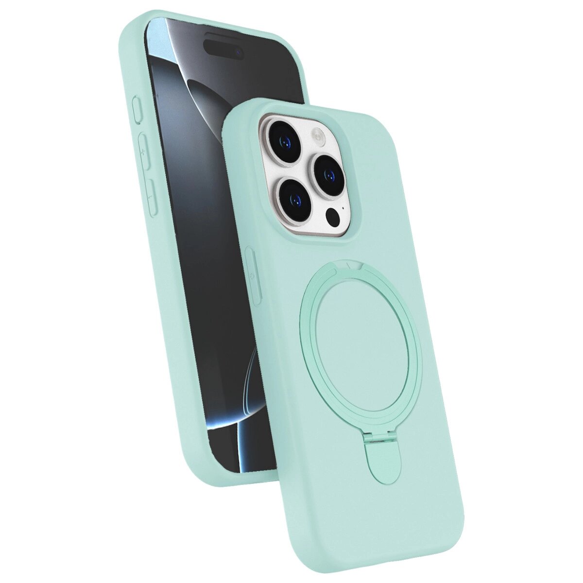 Apple İphone 14 Pro Max Regal Magsafe Standlı Kapak - Su Yeşili Apple İphone 14 Pro Max Regal Magsafe Standlı Kapak - Su Yeşili