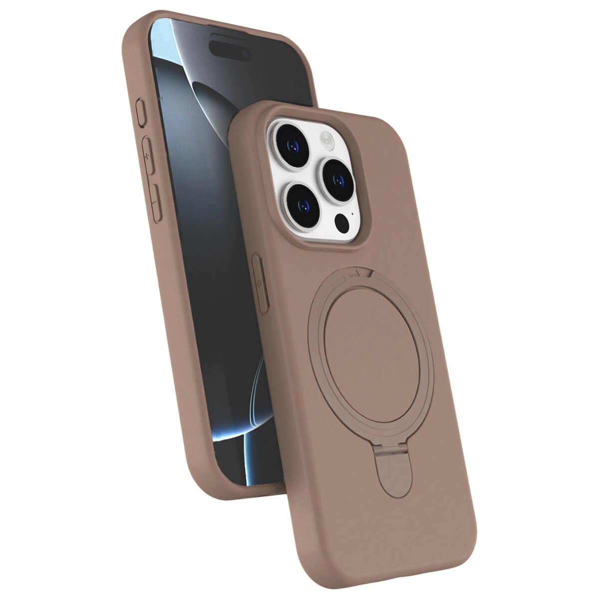 Apple İphone 14 Pro Max Regal Magsafe Standlı Kapak - Çöl Titanyum Apple İphone 14 Pro Max Regal Magsafe Standlı Kapak - Çöl Titanyum