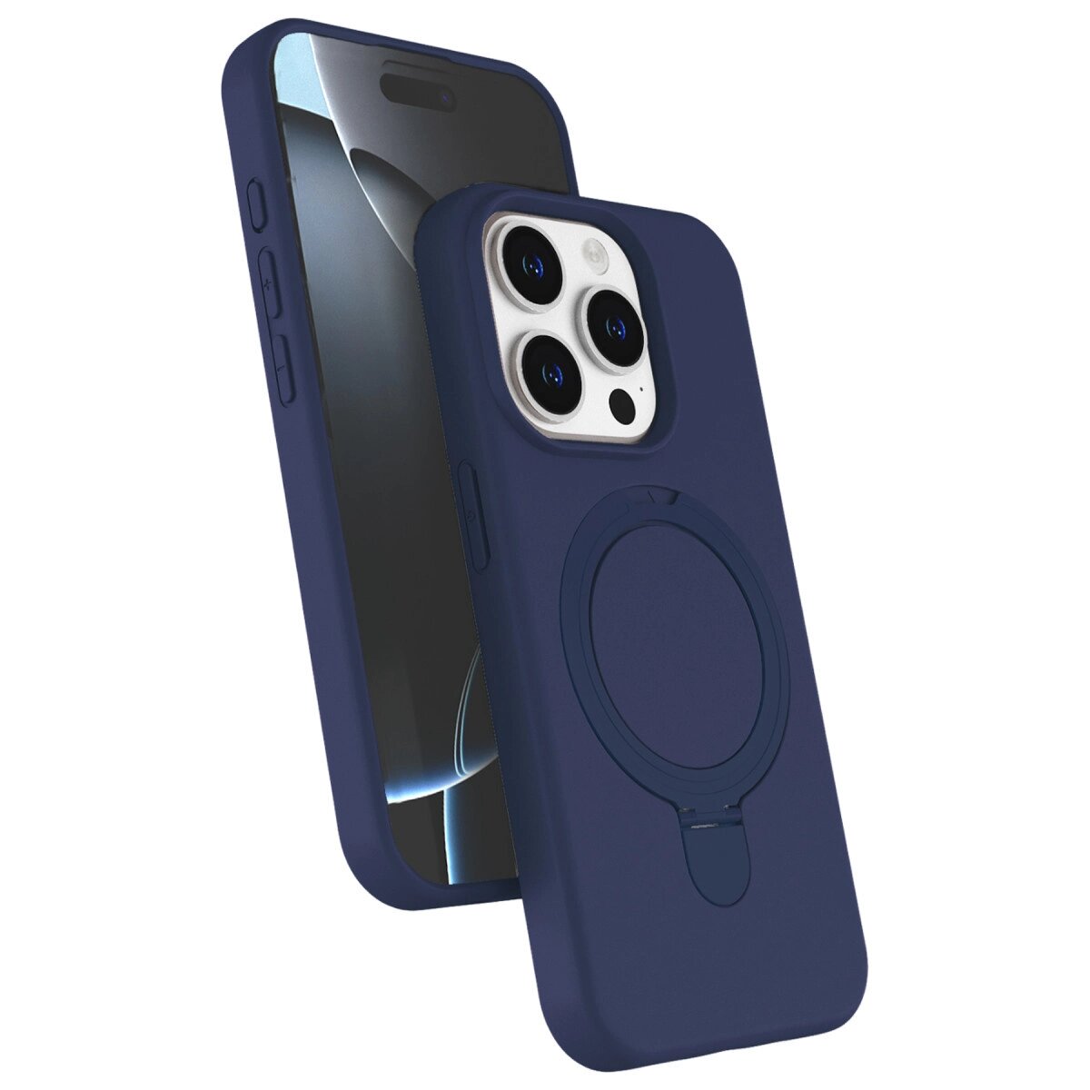 Apple İphone 15 Pro Max Regal Magsafe Standlı Kapak - Lacivert Apple İphone 15 Pro Max Regal Magsafe Standlı Kapak - Lacivert