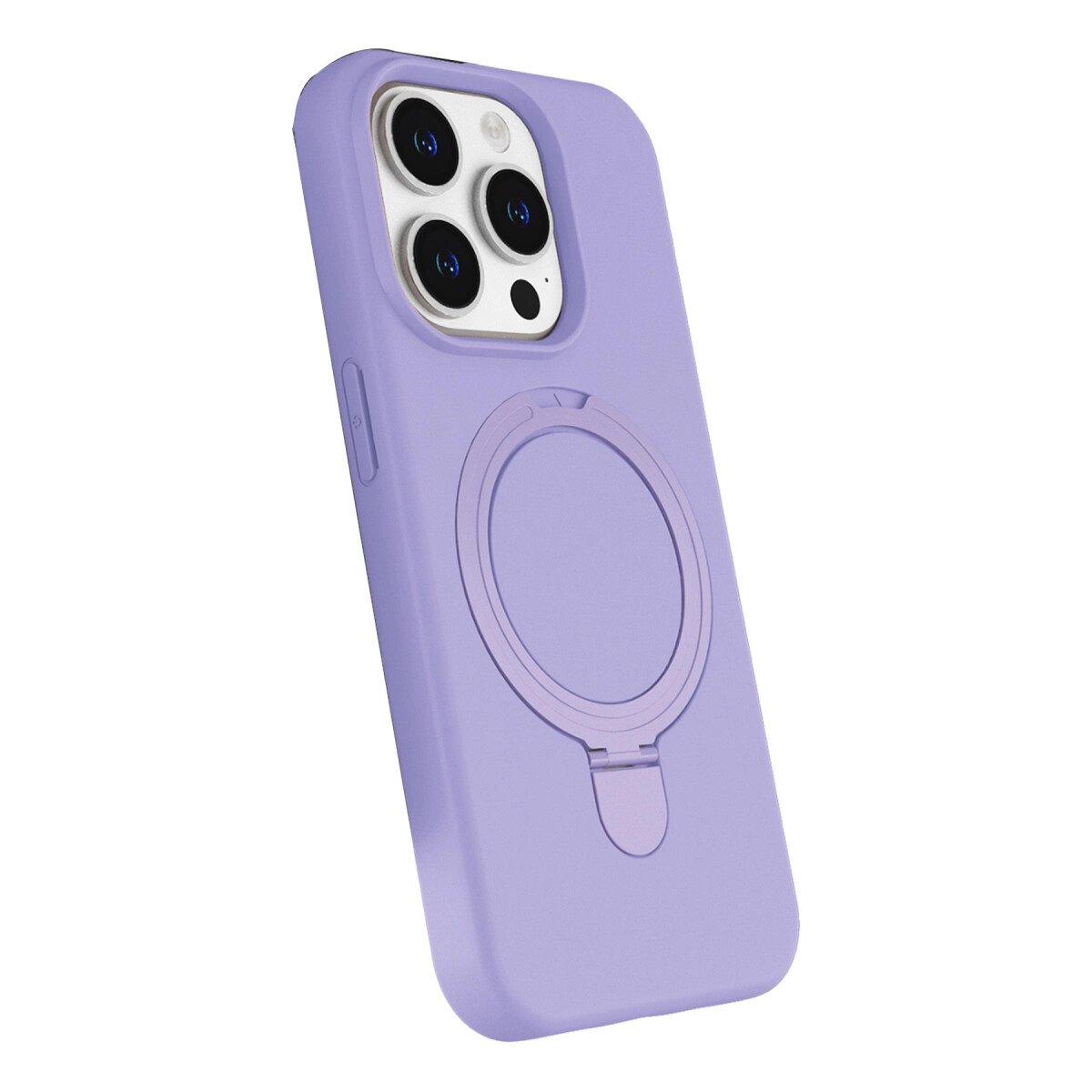 Apple İphone 15 Pro Max Regal Magsafe Standlı Kapak - Lila Apple İphone 15 Pro Max Regal Magsafe Standlı Kapak - Lila