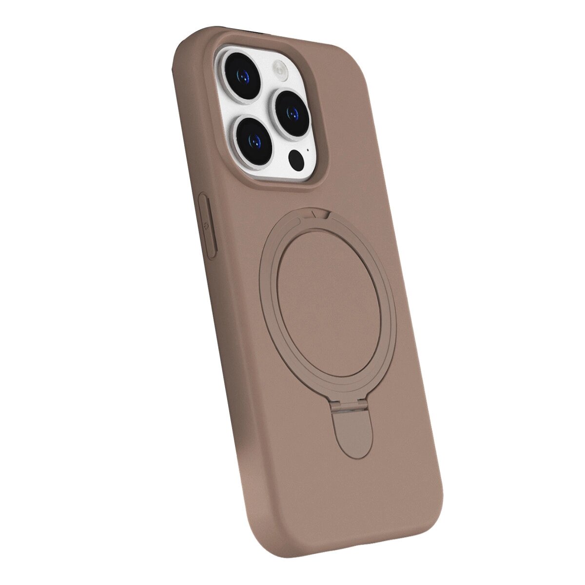Apple İphone 15 Pro Max Regal Magsafe Standlı Kapak - Çöl Titanyum Apple İphone 15 Pro Max Regal Magsafe Standlı Kapak - Çöl Titanyum