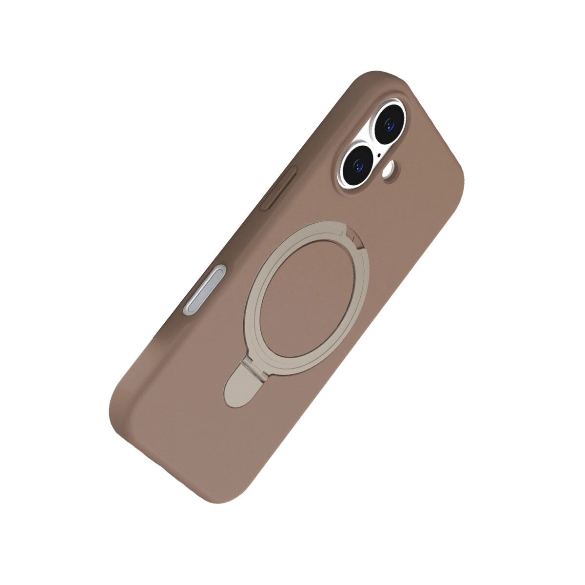 Apple İphone 16 Regal Magsafe Standlı Kapak - Çöl Titanyum Apple İphone 16 Regal Magsafe Standlı Kapak - Çöl Titanyum