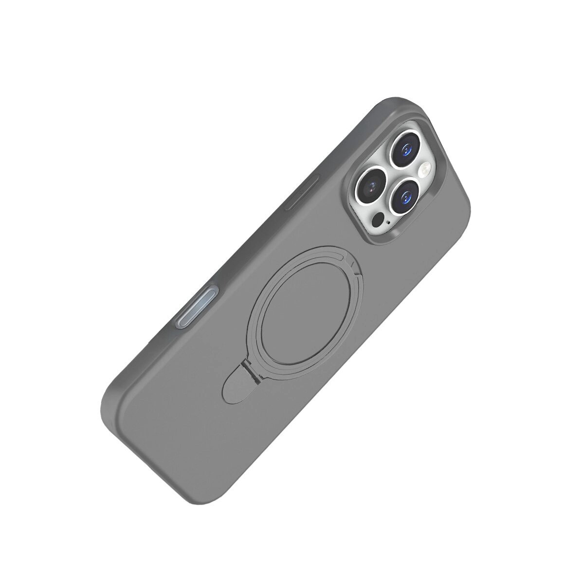 Apple İphone 16 Pro Regal Magsafe Standlı Kapak - Titan Gri Apple İphone 16 Pro Regal Magsafe Standlı Kapak - Titan Gri