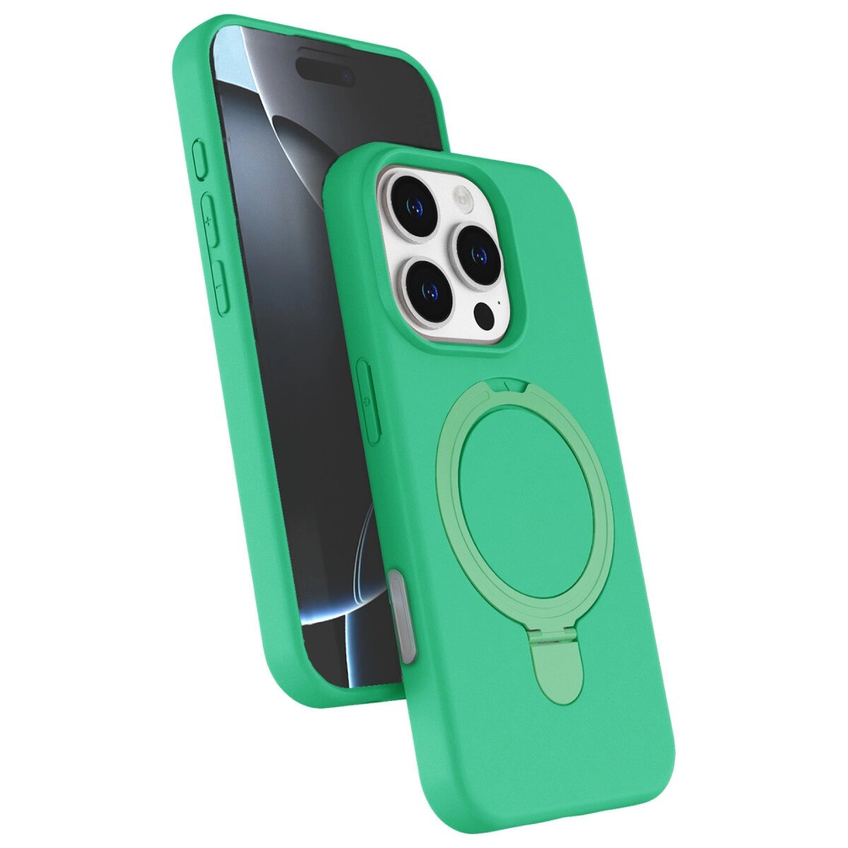 Apple İphone 16 Pro Regal Magsafe Standlı Kapak - Yeşil Apple İphone 16 Pro Regal Magsafe Standlı Kapak - Yeşil