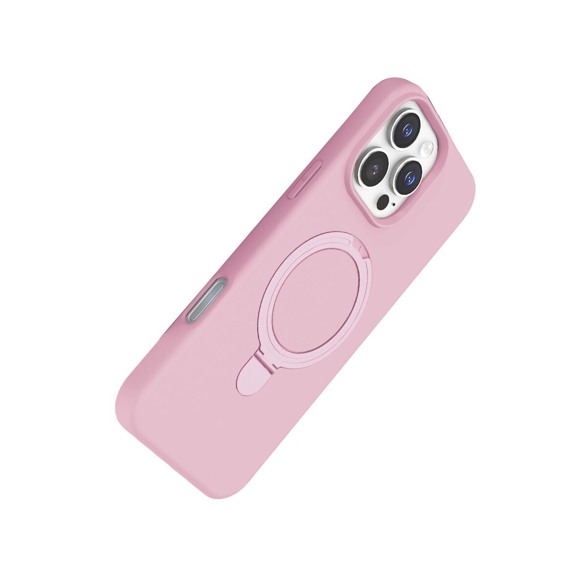 Apple İphone 16 Pro Max Regal Magsafe Standlı Kapak - Açık Pembe
