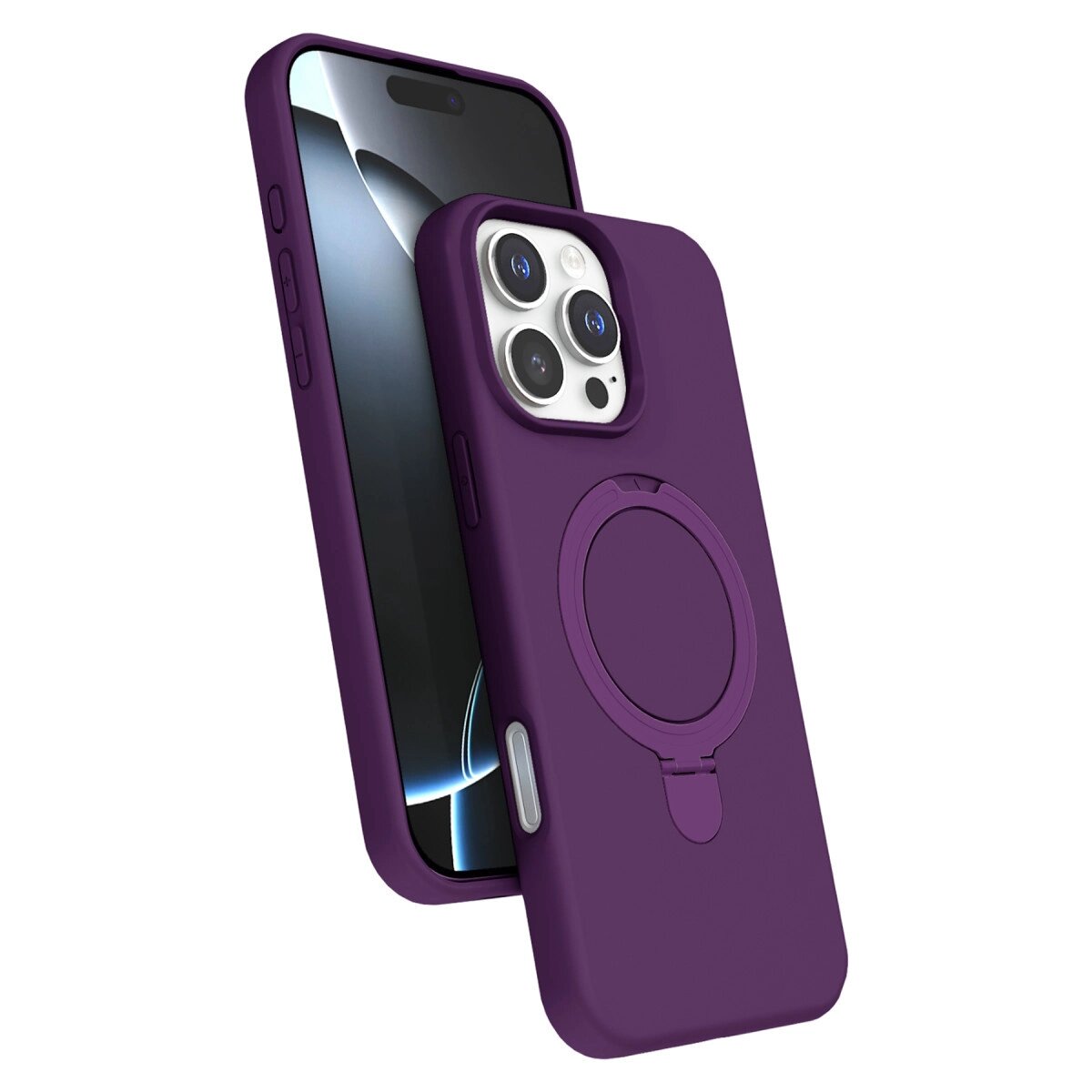 Apple İphone 16 Pro Max Regal Magsafe Standlı Kapak - Derin Mor Apple İphone 16 Pro Max Regal Magsafe Standlı Kapak - Derin Mor