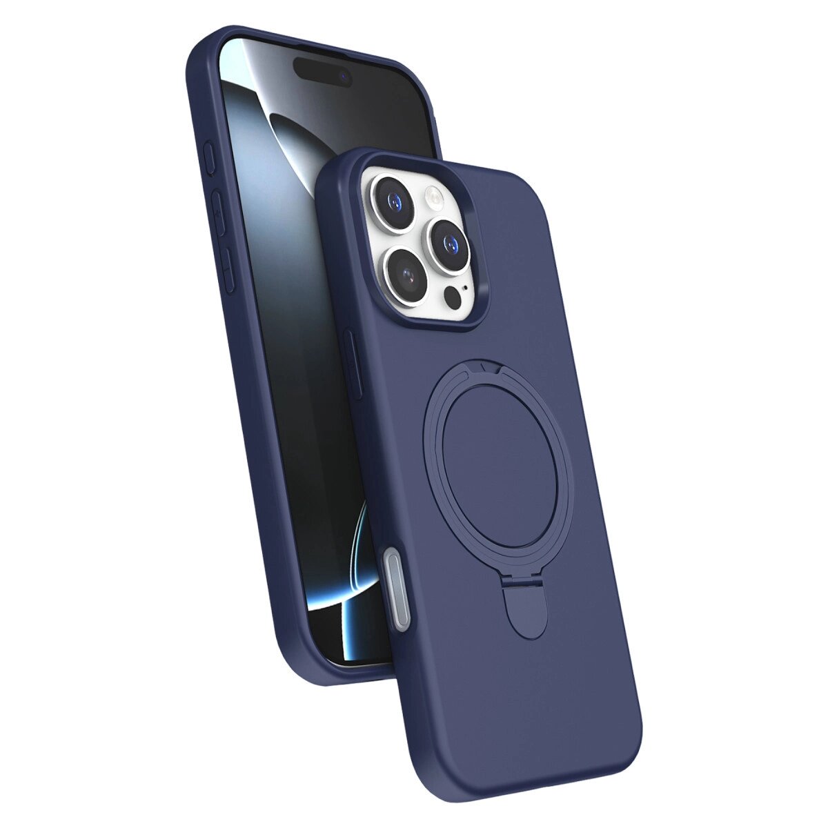 Apple İphone 16 Pro Max Regal Magsafe Standlı Kapak - Lacivert Apple İphone 16 Pro Max Regal Magsafe Standlı Kapak - Lacivert