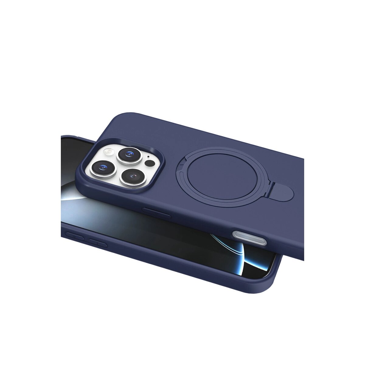 Apple İphone 16 Pro Max Regal Magsafe Standlı Kapak - Lacivert Apple İphone 16 Pro Max Regal Magsafe Standlı Kapak - Lacivert