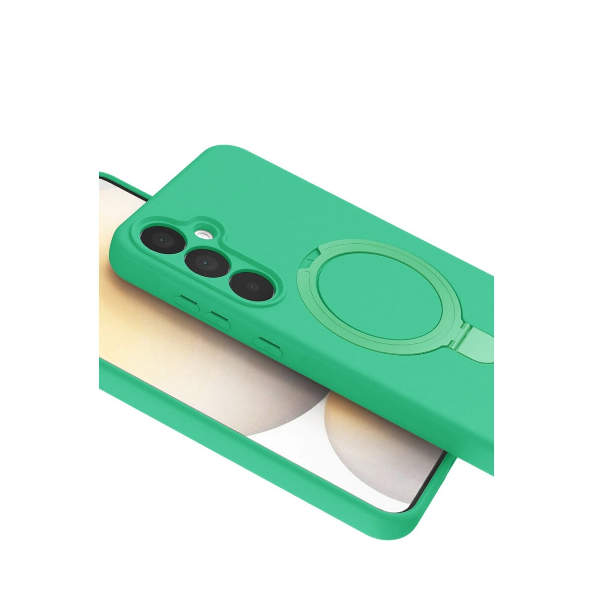 Samsung Galaxy A16 5g Regal Magsafe Standlı Kapak - Yeşil Samsung Galaxy A16 5g Regal Magsafe Standlı Kapak - Yeşil