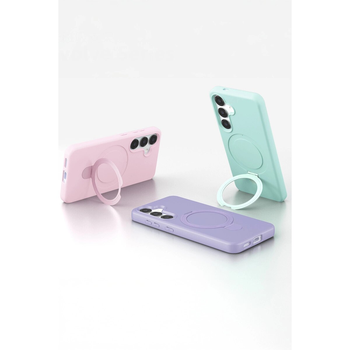 Samsung Galaxy S25 Regal Magsafe Standlı Kapak - Yeşil Samsung Galaxy S25 Regal Magsafe Standlı Kapak - Yeşil