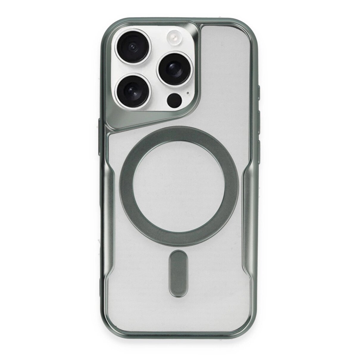 Apple İphone 16 Pro Max Kılıf Boyi Magsafe Silikon Kapak - Yeşil Apple İphone 16 Pro Max Kılıf Boyi Magsafe Silikon Kapak - Yeşil