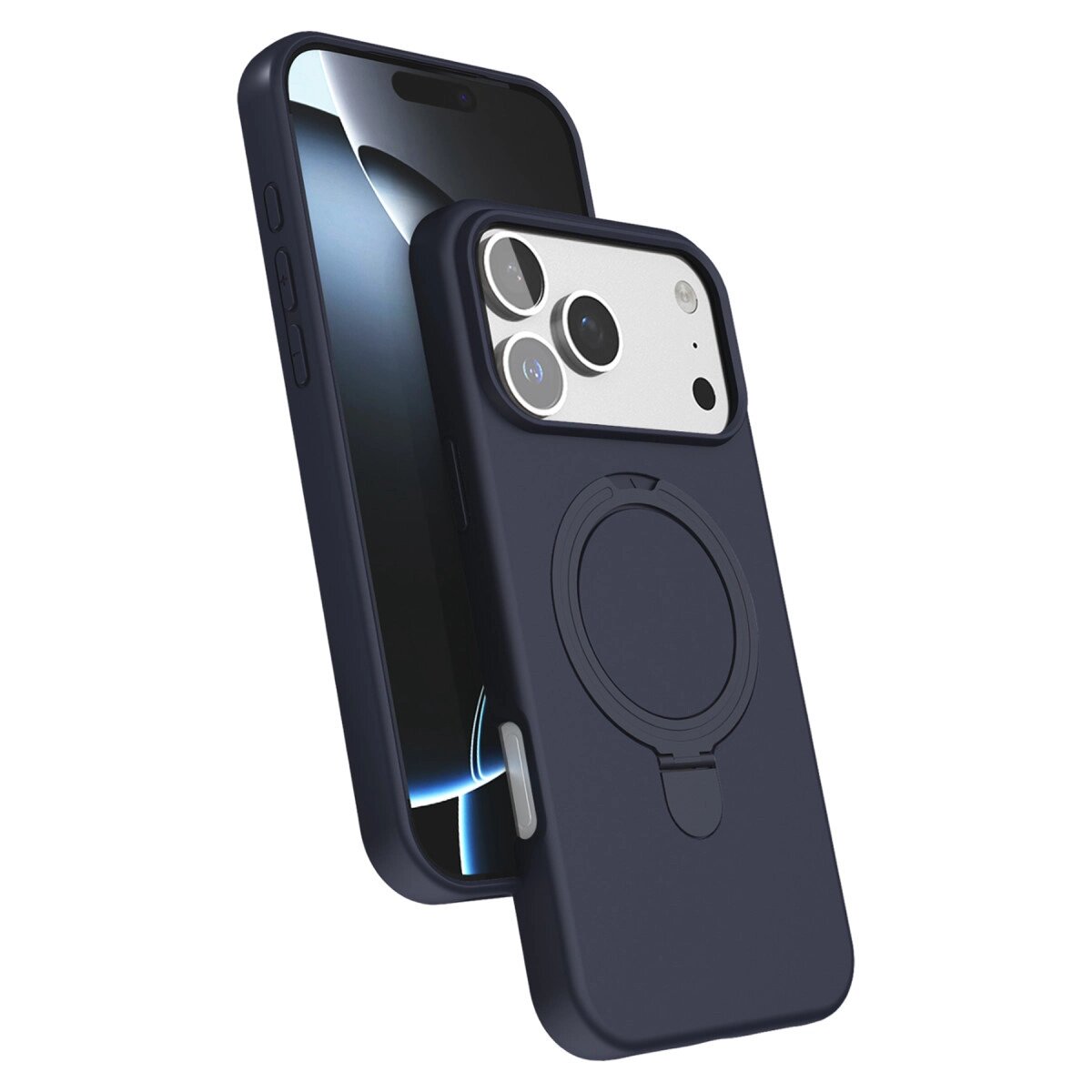 Apple İphone 17 Pro Regal Magsafe Standlı Kapak - Lacivert Apple İphone 17 Pro Regal Magsafe Standlı Kapak - Lacivert