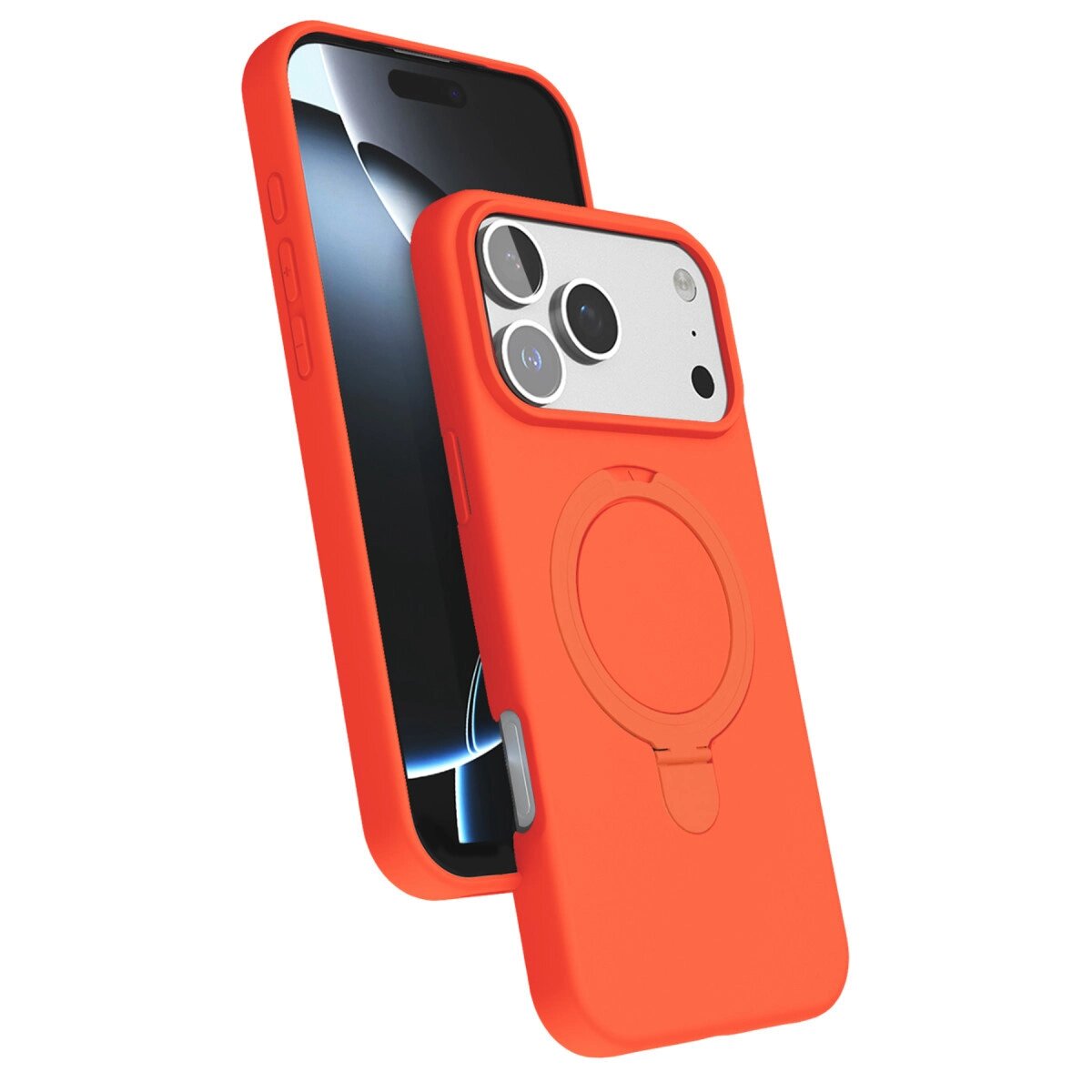 Apple İphone 17 Pro Regal Magsafe Standlı Kapak - Turuncu Apple İphone 17 Pro Regal Magsafe Standlı Kapak - Turuncu