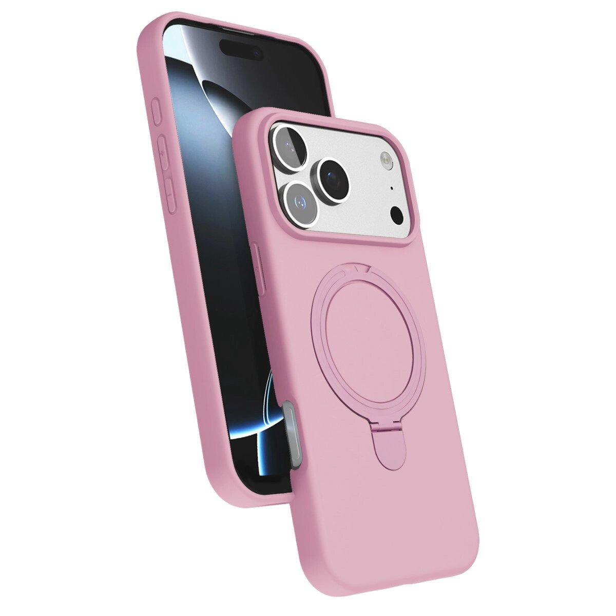 Apple İphone 17 Pro Max Regal Magsafe Standlı Kapak - Açık Pembe Apple İphone 17 Pro Max Regal Magsafe Standlı Kapak - Açık Pembe