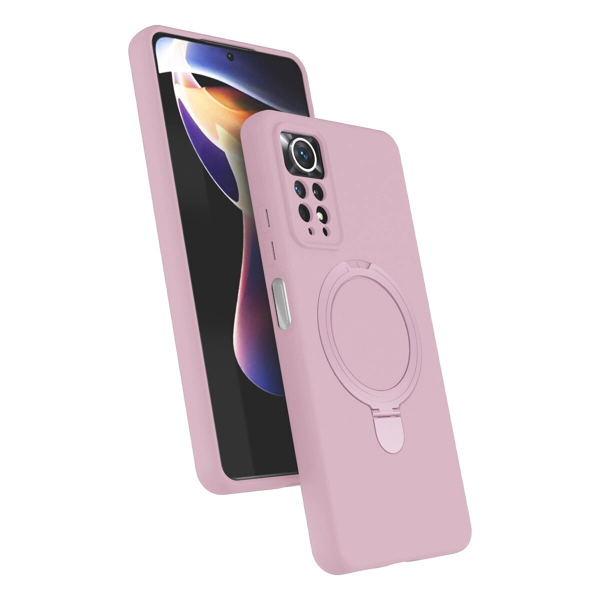 Xiaomi Redmi Note 12 Pro 4g Regal Magsafe Standlı Kapak - Açık Pembe Xiaomi Redmi Note 12 Pro 4g Regal Magsafe Standlı Kapak - Açık Pembe