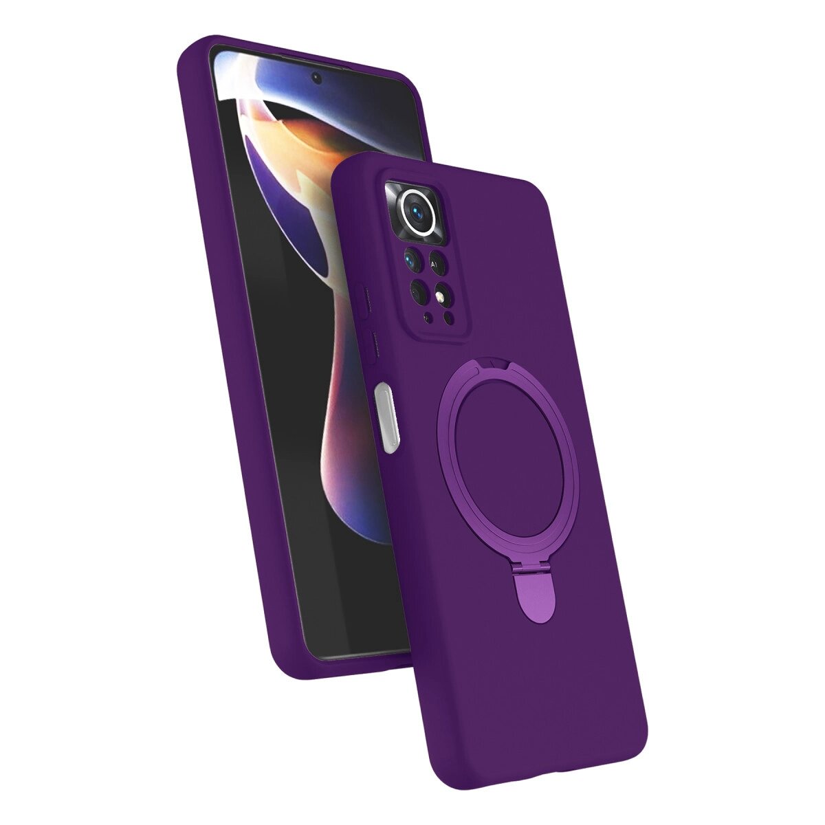 Xiaomi Redmi Note 12 Pro 4g Regal Magsafe Standlı Kapak - Derin Mor Xiaomi Redmi Note 12 Pro 4g Regal Magsafe Standlı Kapak - Derin Mor