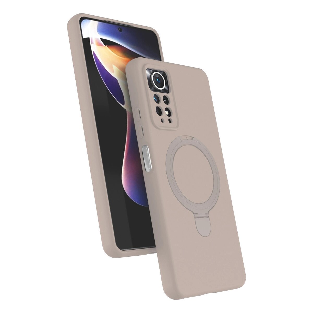 Xiaomi Redmi Note 12 Pro 4g Regal Magsafe Standlı Kapak - Çöl Titanyum Xiaomi Redmi Note 12 Pro 4g Regal Magsafe Standlı Kapak - Çöl Titanyum