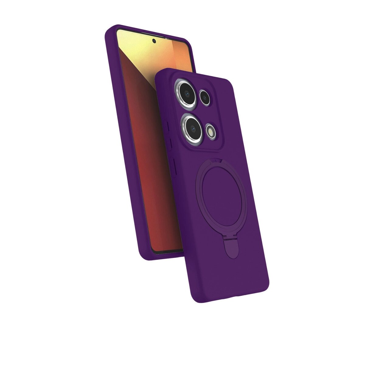 Xiaomi Redmi Note 13 Pro 4g Regal Magsafe Standlı Kapak - Derin Mor Xiaomi Redmi Note 13 Pro 4g Regal Magsafe Standlı Kapak - Derin Mor