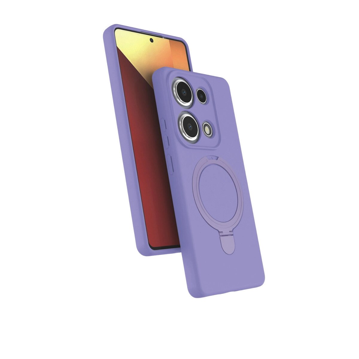 Xiaomi Redmi Note 13 Pro 4g Regal Magsafe Standlı Kapak - Lila Xiaomi Redmi Note 13 Pro 4g Regal Magsafe Standlı Kapak - Lila