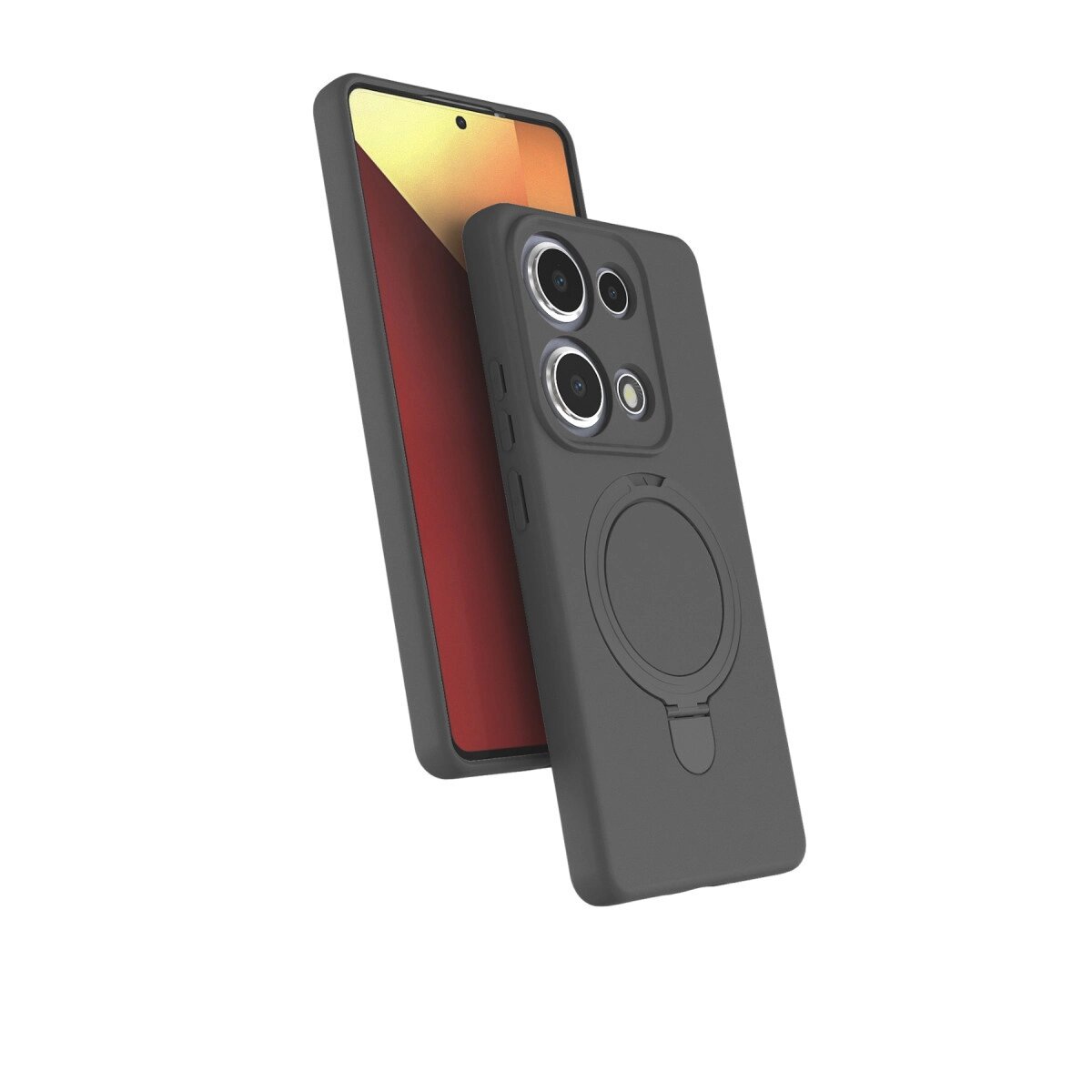Xiaomi Redmi Note 13 Pro 4g Regal Magsafe Standlı Kapak - Titan Gri Xiaomi Redmi Note 13 Pro 4g Regal Magsafe Standlı Kapak - Titan Gri