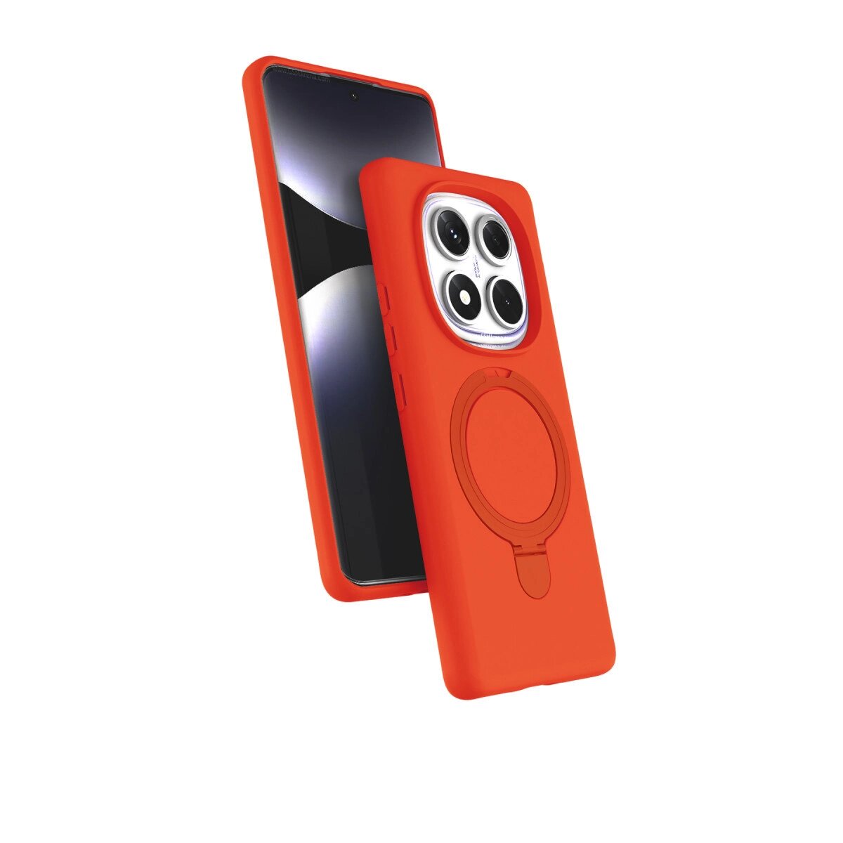 Xiaomi Redmi Note 14 Pro 4g Regal Magsafe Standlı Kapak - Turuncu Xiaomi Redmi Note 14 Pro 4g Regal Magsafe Standlı Kapak - Turuncu