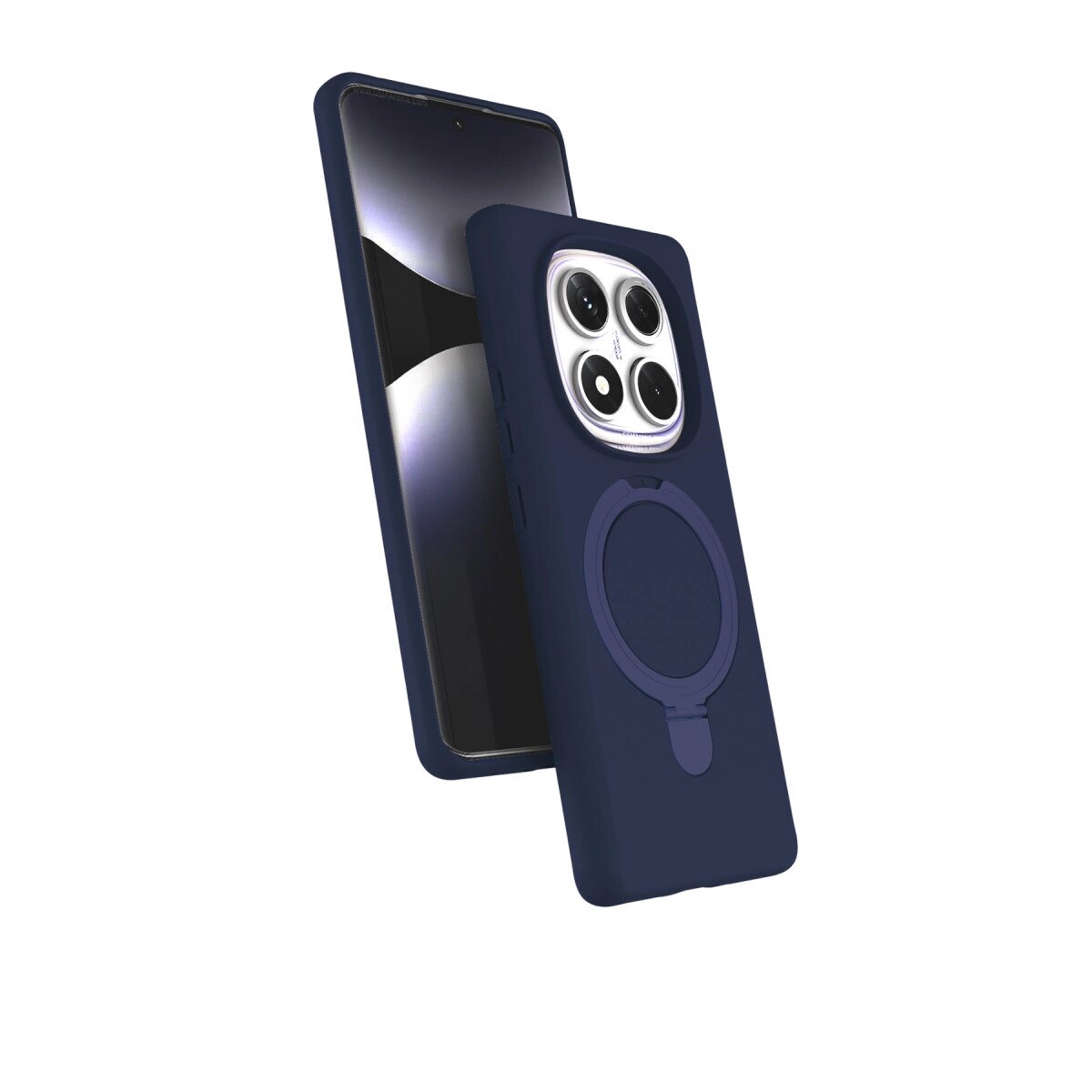 Xiaomi Redmi Note 14 Pro 5g Regal Magsafe Standlı Kapak - Lacivert Xiaomi Redmi Note 14 Pro 5g Regal Magsafe Standlı Kapak - Lacivert