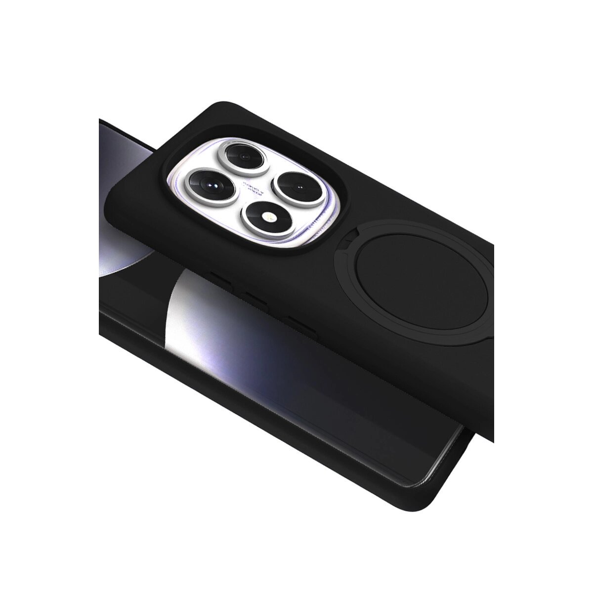Xiaomi Redmi Note 14 Pro 5g Regal Magsafe Standlı Kapak - Siyah Xiaomi Redmi Note 14 Pro 5g Regal Magsafe Standlı Kapak - Siyah