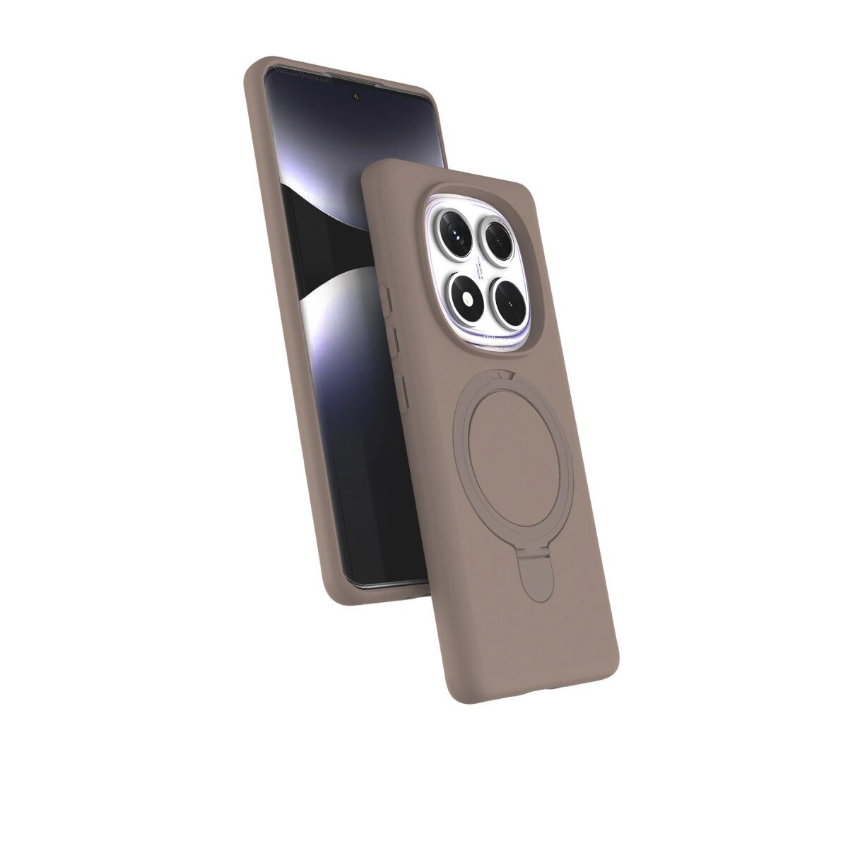 Xiaomi Redmi Note 14 Pro 5g Regal Magsafe Standlı Kapak - Çöl Titanyum Xiaomi Redmi Note 14 Pro 5g Regal Magsafe Standlı Kapak - Çöl Titanyum
