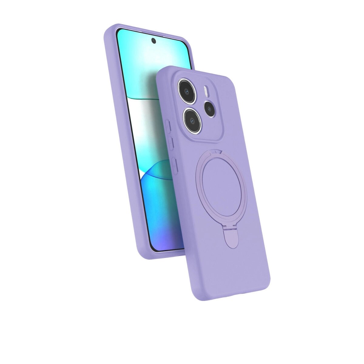 Xiaomi Redmi Note 14 4g Regal Magsafe Standlı Kapak - Lila Xiaomi Redmi Note 14 4g Regal Magsafe Standlı Kapak - Lila