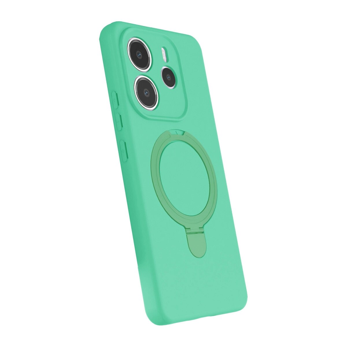 Xiaomi Redmi Note 14 4g Regal Magsafe Standlı Kapak - Yeşil Xiaomi Redmi Note 14 4g Regal Magsafe Standlı Kapak - Yeşil