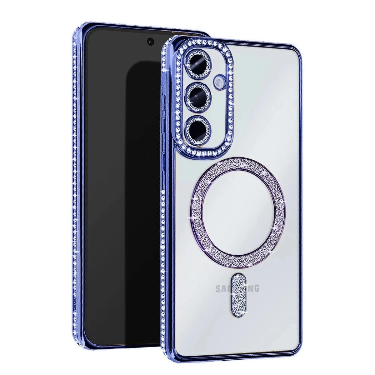 Samsung Galaxy A15 4g Joke Simli Magneticsafe Kılıf - Mavi Samsung Galaxy A15 4g Joke Simli Magneticsafe Kılıf - Mavi
