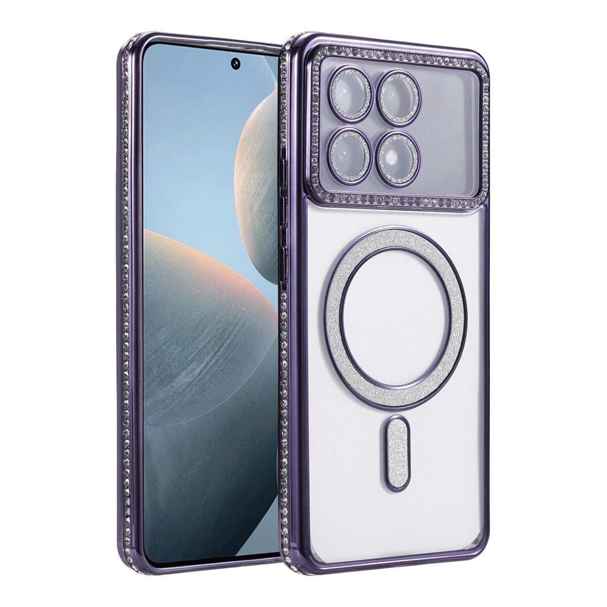 Xiaomi Poco X6 Pro Joke Simli Magneticsafe Kılıf - Derin Mor Xiaomi Poco X6 Pro Joke Simli Magneticsafe Kılıf - Derin Mor