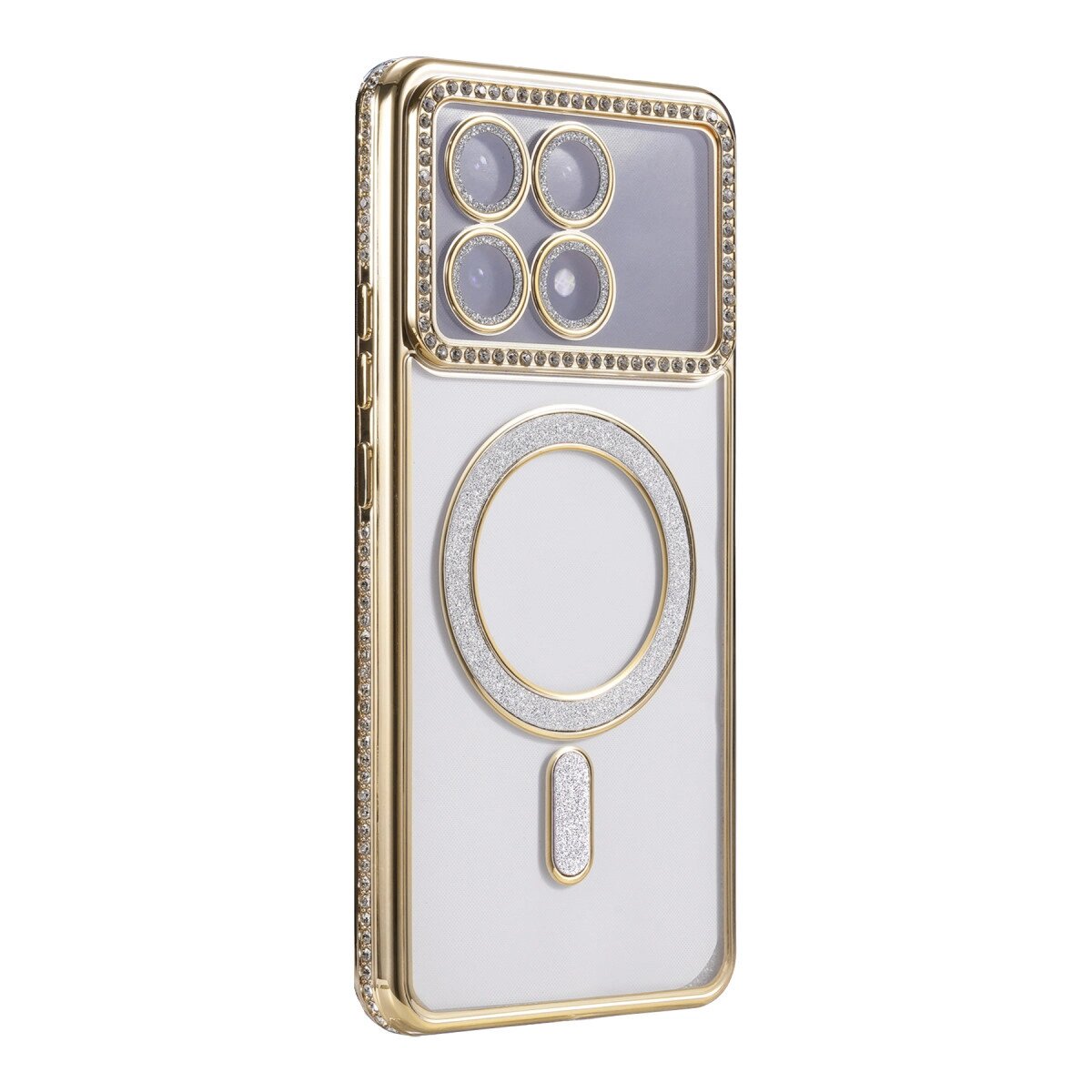 Xiaomi Poco X6 Pro Joke Simli Magneticsafe Kılıf - Gold Xiaomi Poco X6 Pro Joke Simli Magneticsafe Kılıf - Gold