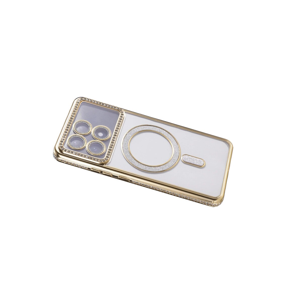Xiaomi Poco X6 Pro Joke Simli Magneticsafe Kılıf - Gold Xiaomi Poco X6 Pro Joke Simli Magneticsafe Kılıf - Gold