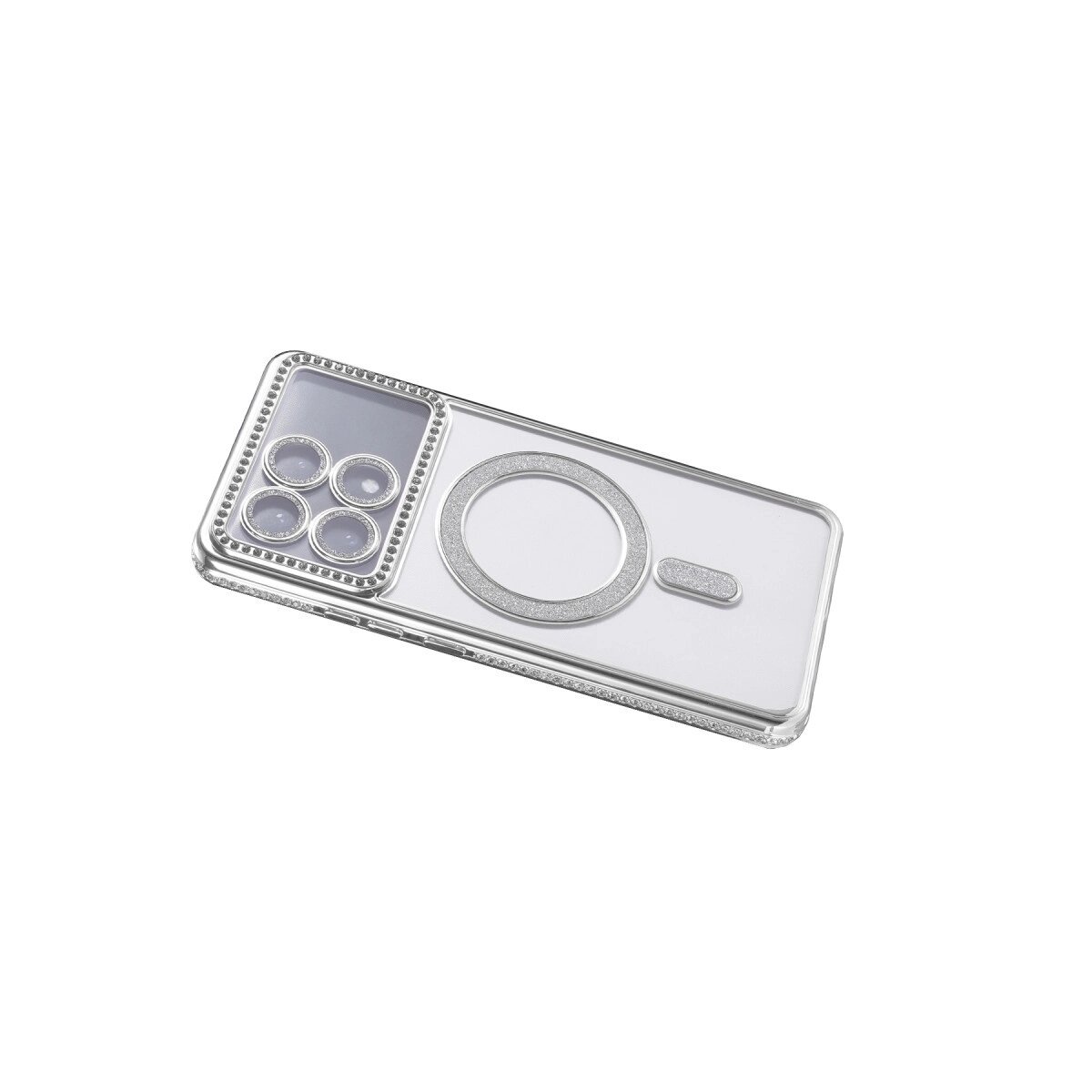 Xiaomi Poco X6 Pro Joke Simli Magneticsafe Kılıf - Gümüş Xiaomi Poco X6 Pro Joke Simli Magneticsafe Kılıf - Gümüş