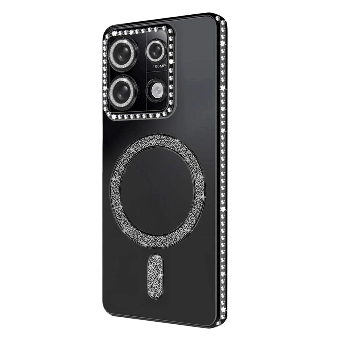 Xiaomi Redmi 13c Joke Simli Magneticsafe Kılıf - Siyah Xiaomi Redmi 13c Joke Simli Magneticsafe Kılıf - Siyah