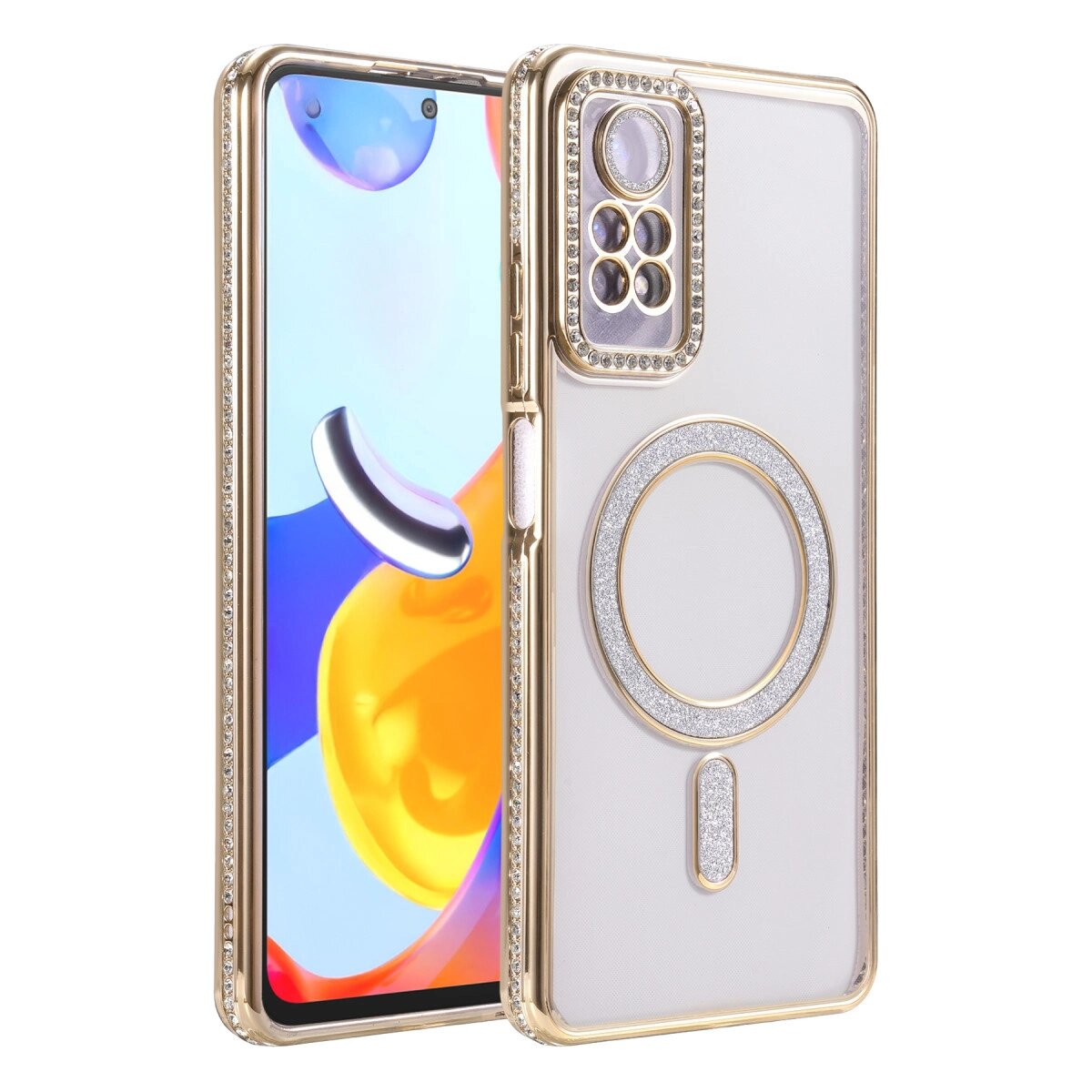 Xiaomi Redmi Note 12 Pro 4g Joke Simli Magneticsafe Kılıf - Gold Xiaomi Redmi Note 12 Pro 4g Joke Simli Magneticsafe Kılıf - Gold