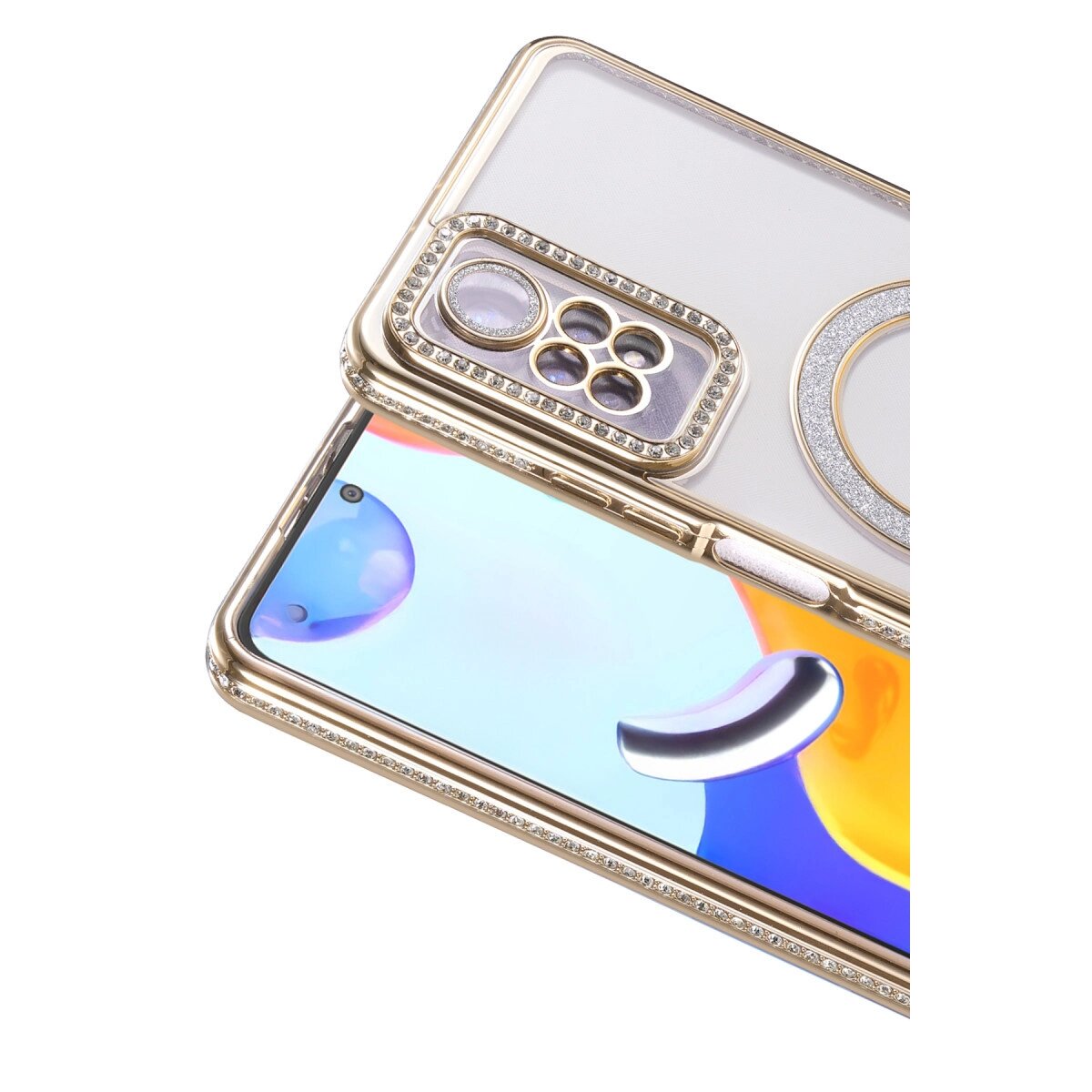 Xiaomi Redmi Note 12 Pro 4g Joke Simli Magneticsafe Kılıf - Gold Xiaomi Redmi Note 12 Pro 4g Joke Simli Magneticsafe Kılıf - Gold