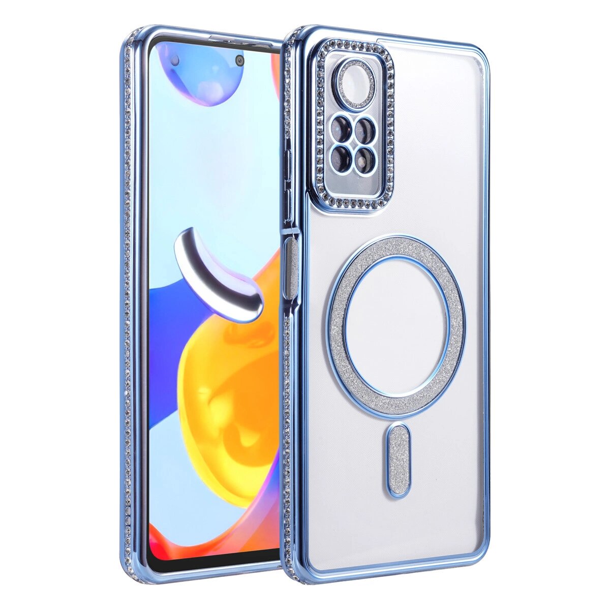 Xiaomi Redmi Note 12 Pro 4g Joke Simli Magneticsafe Kılıf - Mavi Xiaomi Redmi Note 12 Pro 4g Joke Simli Magneticsafe Kılıf - Mavi