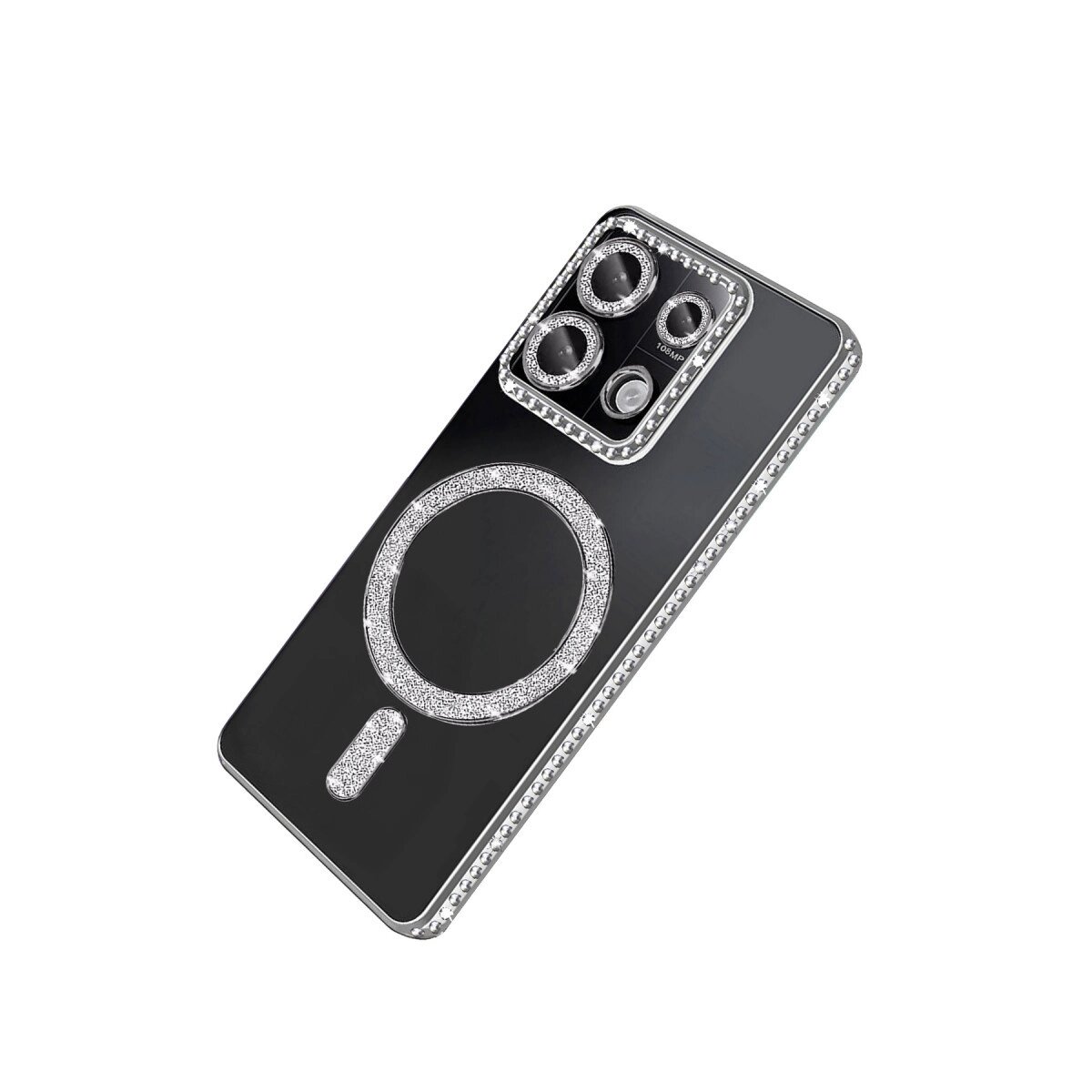 Xiaomi Redmi Note 13 Pro 4g Joke Simli Magneticsafe Kılıf - Gümüş Xiaomi Redmi Note 13 Pro 4g Joke Simli Magneticsafe Kılıf - Gümüş
