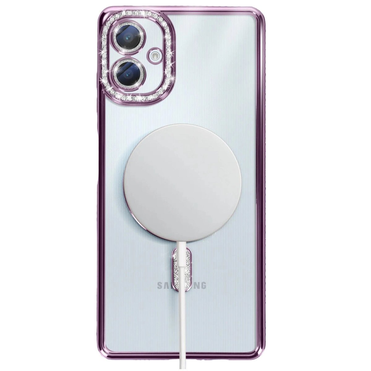 Samsung Galaxy A06 Joke Simli Magneticsafe Kılıf - Derin Mor Samsung Galaxy A06 Joke Simli Magneticsafe Kılıf - Derin Mor