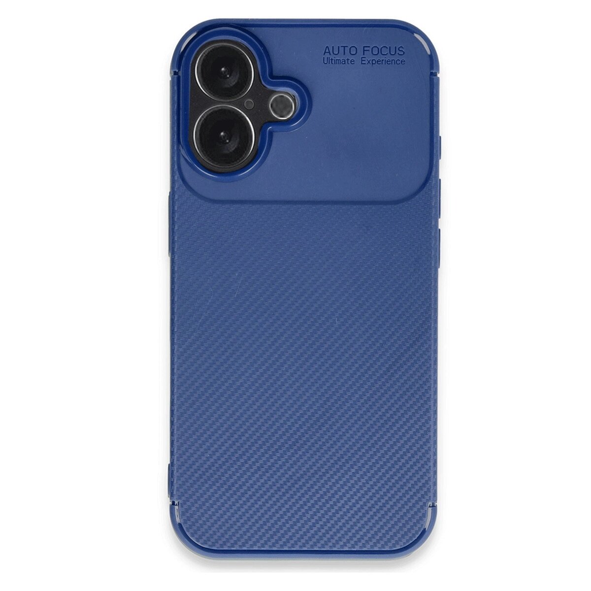 Apple İphone 16 Kılıf Auto Focus Karbon Kapak - Lacivert