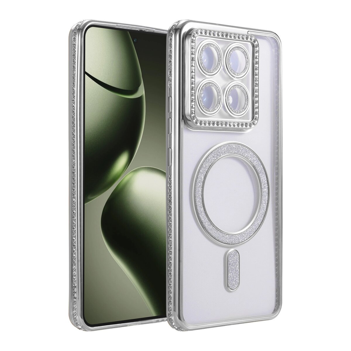 Xiaomi Mi 14t Pro Joke Simli Magneticsafe Kılıf - Gümüş Xiaomi Mi 14t Pro Joke Simli Magneticsafe Kılıf - Gümüş